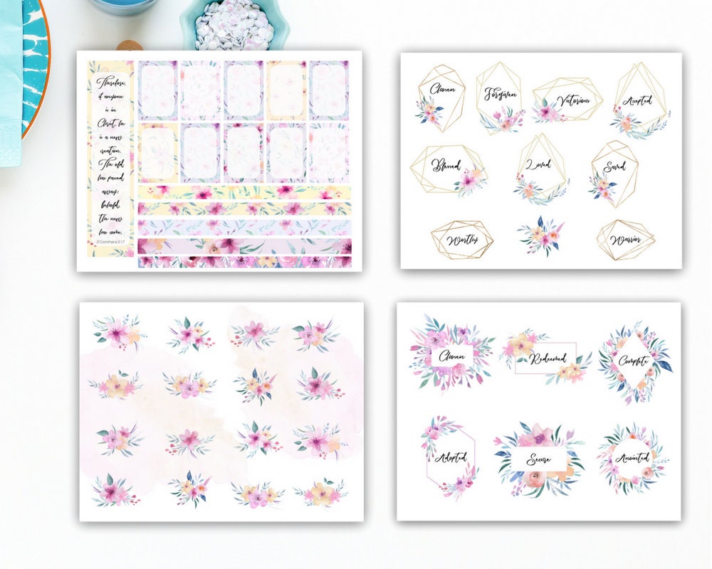 Prayer Journal Printable, Bible Journaling Kit, Christian Journal ...