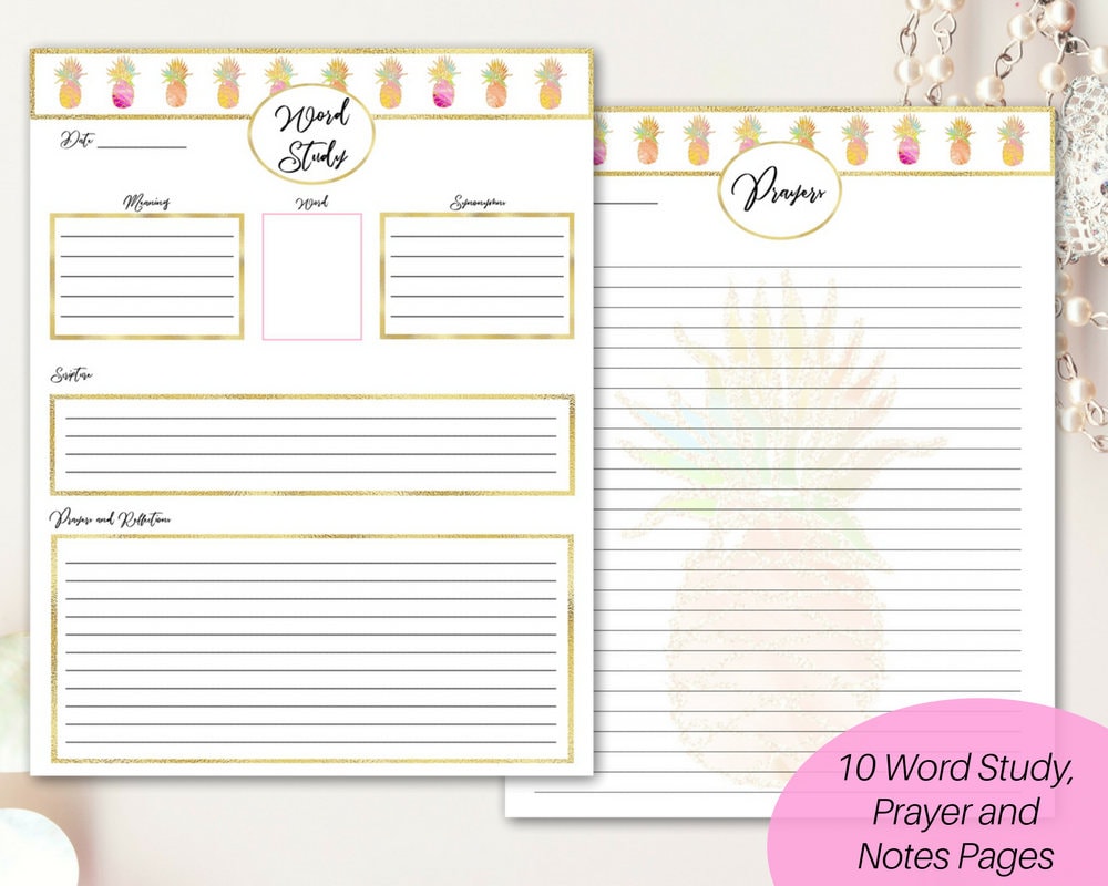 Christian Planner Printable/ Prayer Journal/ Faith Planner/ Bible Study ...