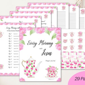 Printable prayer journal, prayer journal, Bible journaling kit, devotional journal, prayer journaling, Bible study journal, faith printable
