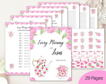 Printable prayer journal, prayer journal, Bible journaling kit, devotional journal, prayer journaling, Bible study journal, faith printable