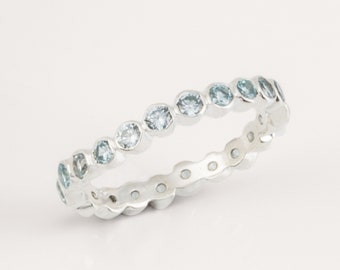 Crystal Infinity Ring/Topaz DiamondJewelryNY Silver Ring Crystal Infinity Ring/Topaz DiamondJewelryNY Silver Ring