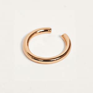 Rose Gold Plated Minimal Ear Cuff Plain Simple Delicate Earring Earrings yellow, Rose Gold or Silver Earcuff Dainty ear cuffs