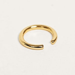 Gold Plated Minimal Ear Cuff Plain Simple Delicate Earring Earrings yellow, Rose Gold or Silver Earcuff Dainty ear cuffs