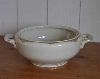 porcelaine couvert bol (sans couvercle) Zeh Scherzer, blanc avec de l’or