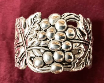 アンティークナプキンリング、彫刻入り、1914～1918年、モノグラム、銀