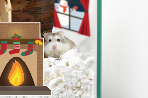 christmas hamster cage