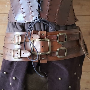 Shieldmaiden Viking Leather Belt and Tassets Essential - Etsy