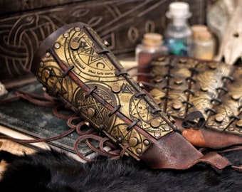 Premium Leather Demon Hunter Bracers - Perfect for Cosplay, LARPing and Adventure!