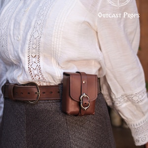 Leder Gürteltasche Geschenk Deck Box Würfeltasche Tabaktasche Alltagskleidung LARP Renaissance Jahrmarkt Steampunk