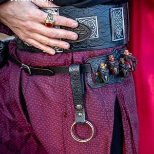 Medieval Persian Leather Skirt Hike LARP Ren Faire Cosplay Accessory for Fantasy Outfits Arab Skirt Hiker Renaissance Fair Costume Accessory