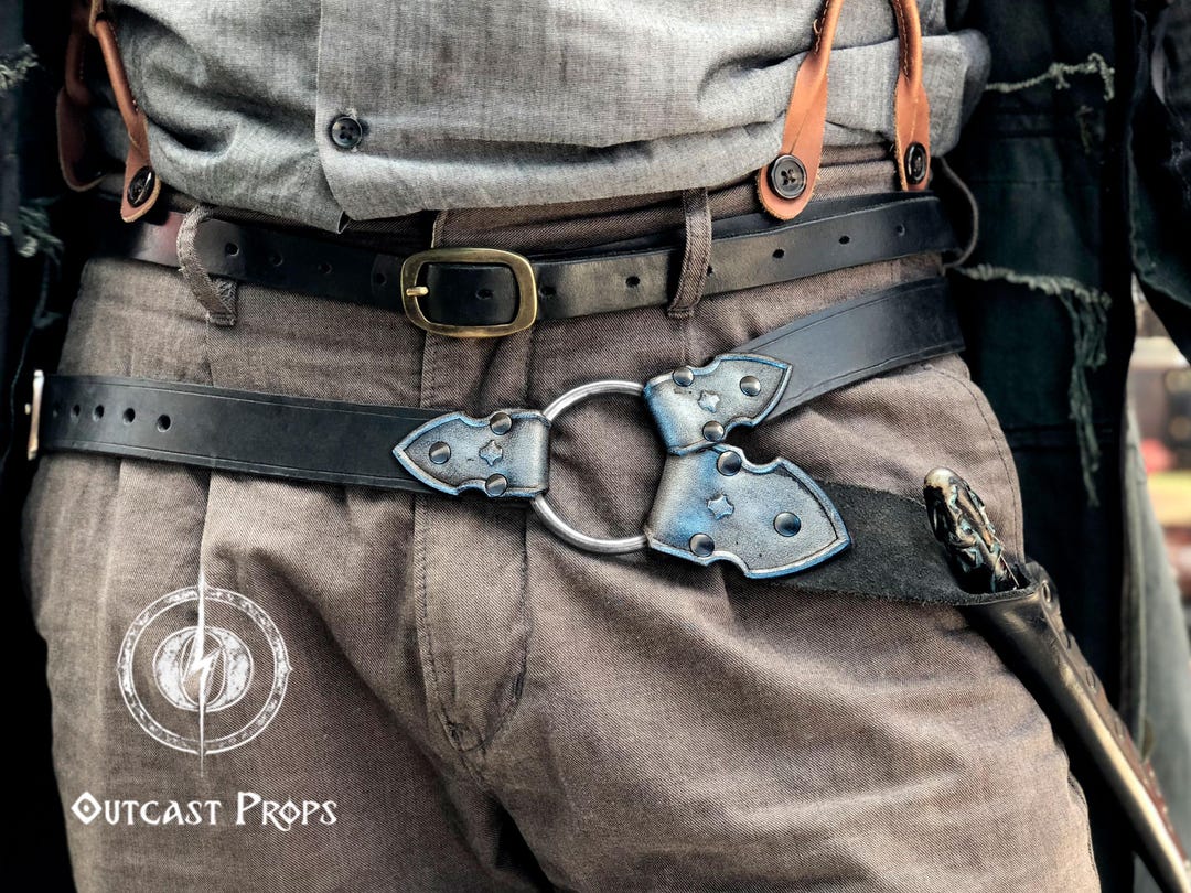 Tea レザー ホルスターベルト LARPコスプレや魔法の冒険のための魔法の革製ワンドホルスター