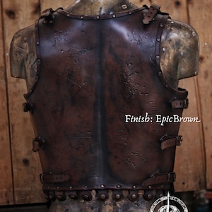 armatura romana, armatura greca, armatura da gladiatore, lorica musculata, corazza in pelle, armatura di Spartaco, armatura romana, cosplay, larp, armatura in pelle per uomini immagine 6