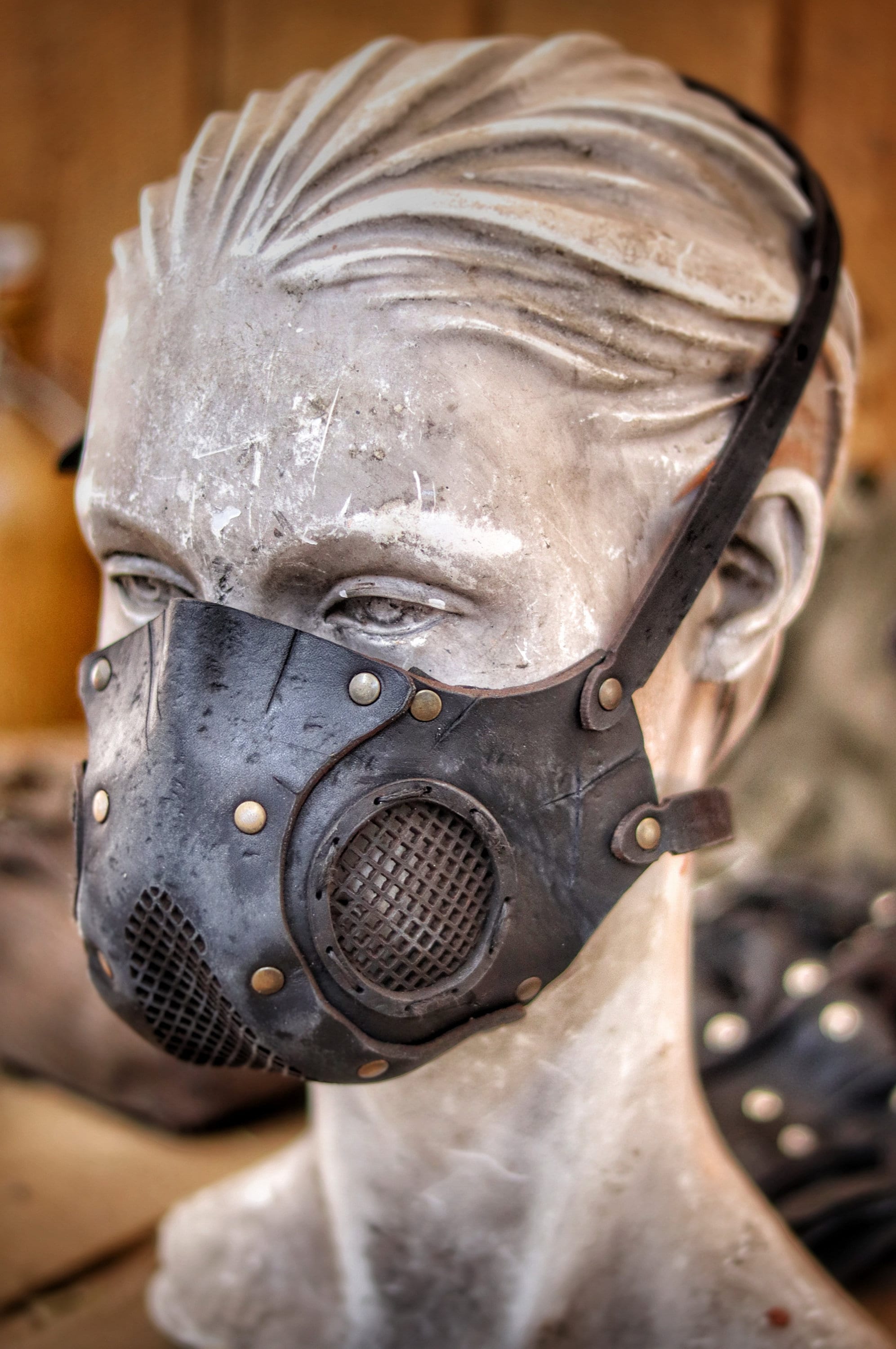 Rage Leather Face Mask With Filter Pocket Ready for Use With Disposable ...
