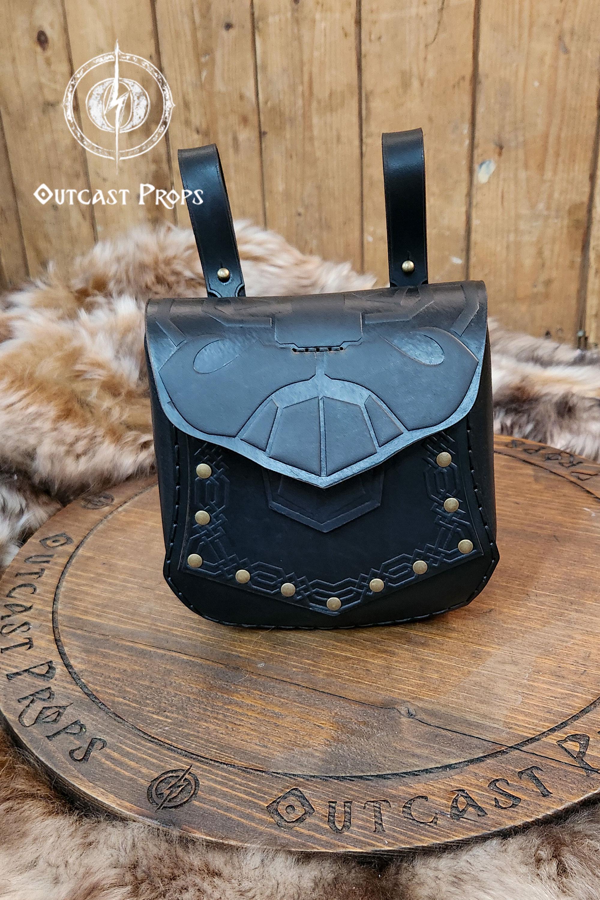 レザーベルトポーチ 中世ファンタジーウエストバッグ LARPコスプレ