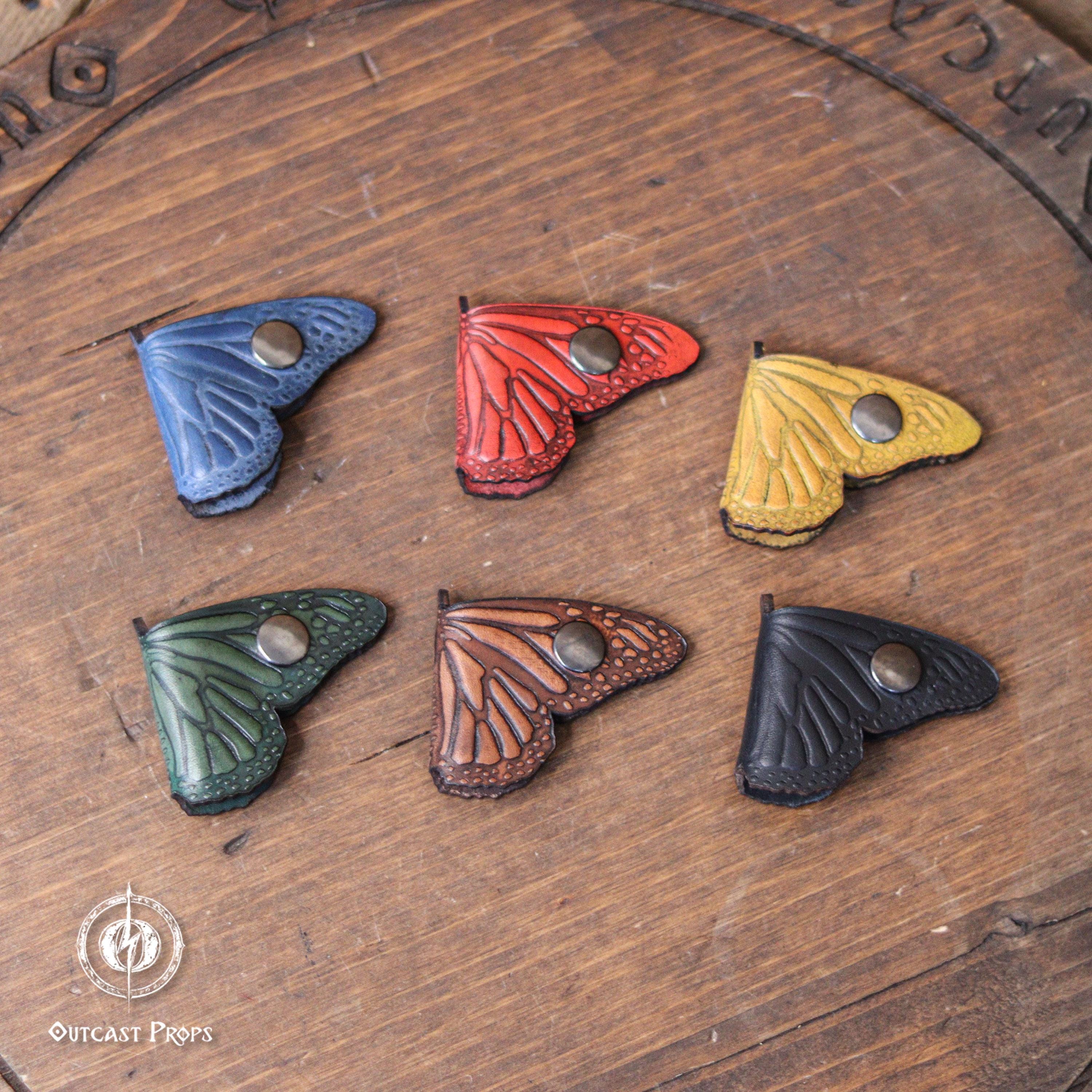 Butterfly Cord Organizer Leather Cable Holder Cottagecore Cord Keeper ...