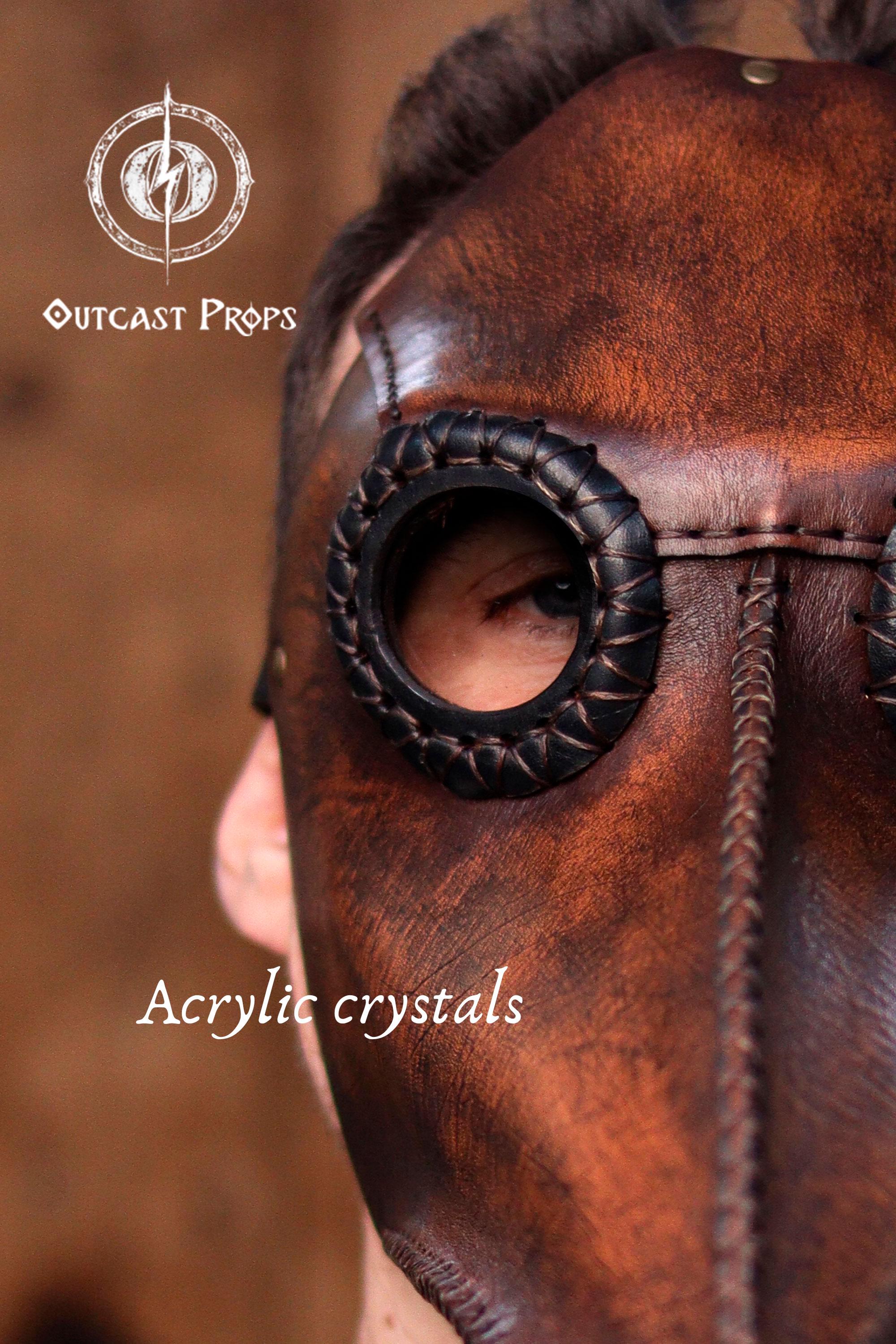 ペスト医師のレザーマスク 中世LARPコスプレ スチームパンク ゴシック