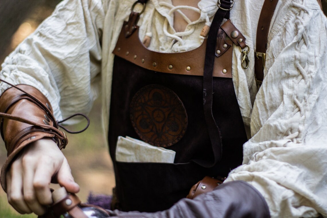 Leather Apron larp Alchemy steampunk crazy scientist Etsy