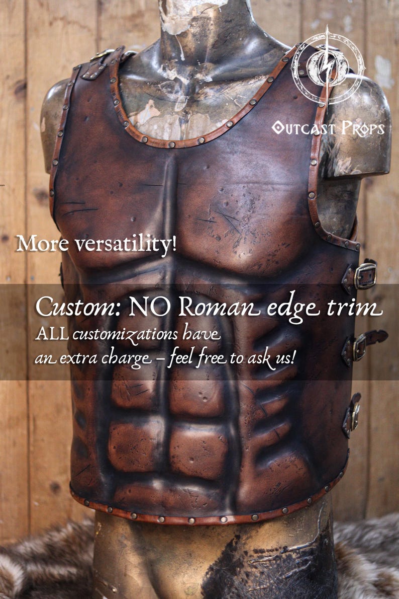 roman armor greek armor gladiator armor lorica musculata leather cuirass spartacus armor roman armor cosplay larp leather body armor men