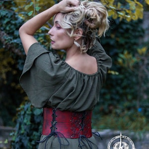 Larp Roses Elegant Floral Roses Underbust Leather Pirate Corset Handcrafted Rose ...