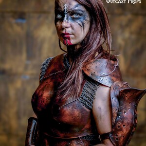 Yggdrasil Leather Bracer Viking Arm Guard LARP Armor Norse Cosplay Archery Vambrace Medieval Ranger Druid Costume Ren Faire Men Women Gear image 14