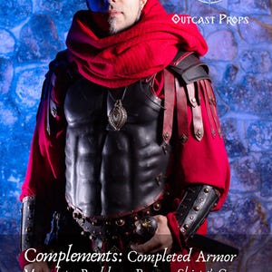 Authentic Roman Gladiator Leather Cuirass - Medieval LARP Armor for Spartacus Cosplay & Fantasy Reenactments