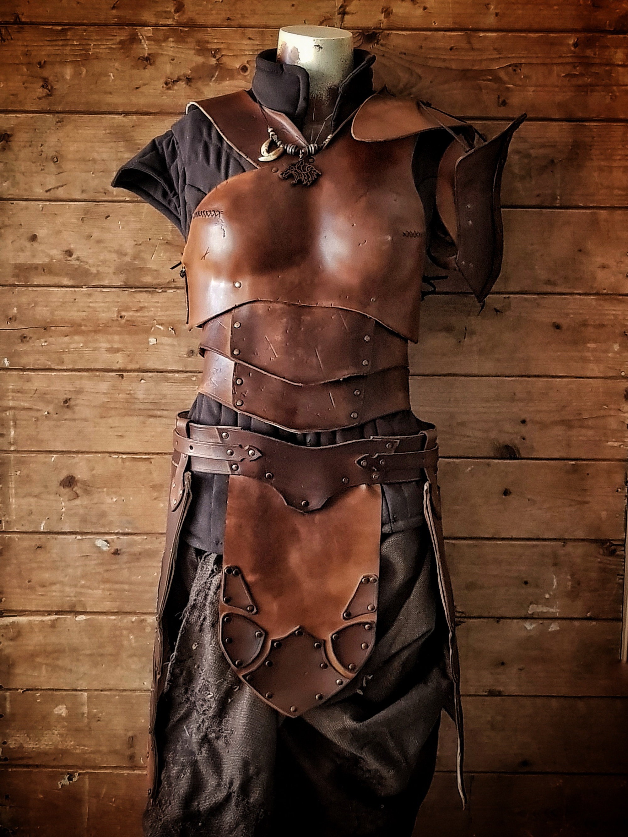 Wikinger Lederrüstung für Frauen Set Larp Weibliche Rüstung Etsy.de