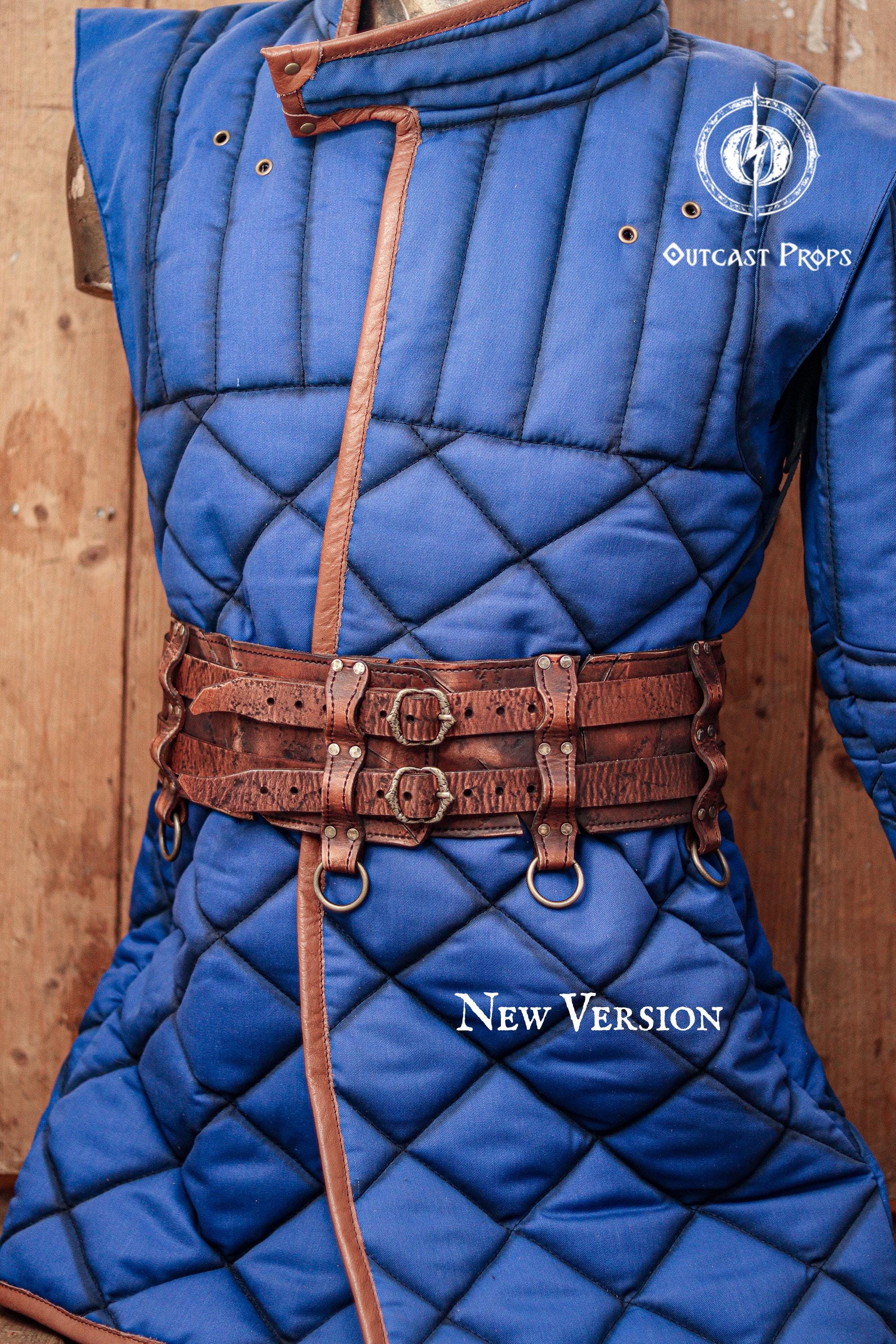 LARP Leather Belt Wide Leather Belt Kidney Belt Warrior Belt