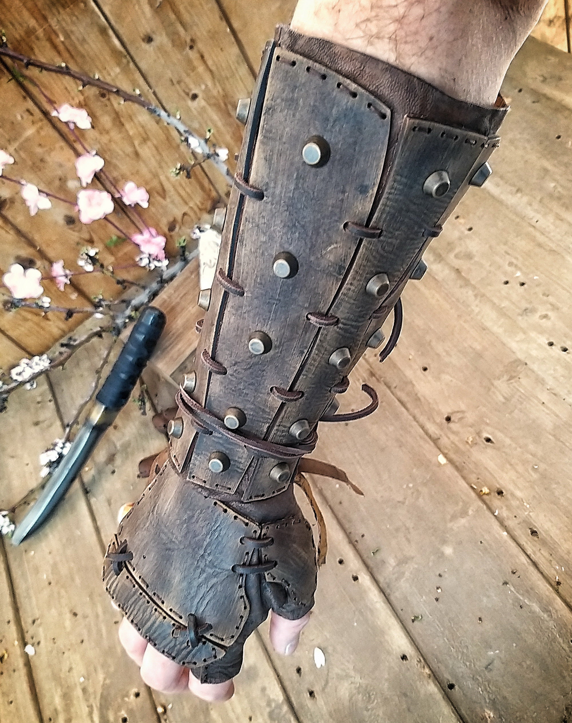 ✨ The Woodsman Bracers Handcrafted from Genuine Leather - Medieval Shop at  Lord of Battles