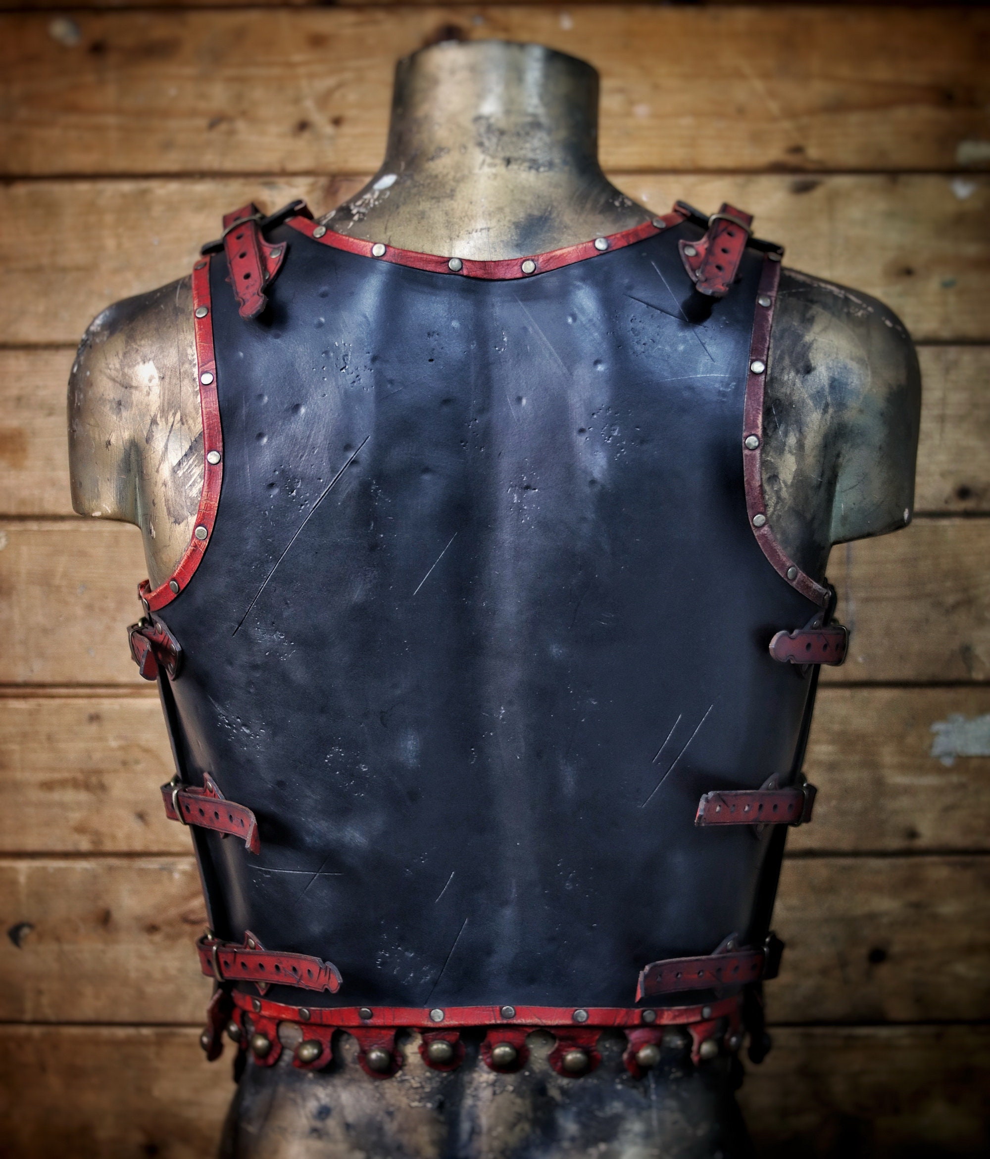 Real Roman Samurai Goth Leather Body Armour Cuirass LARP Most Sizes Available Real Roman Samurai Goth Leather Body Armour Cuirass LARP Most Sizes Available