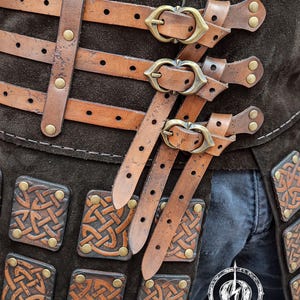 Celtic Viking Fusion Leather Armor Set for LARP, Renaissance Fairs & Fantasy Events - Handcrafted Warrior Costume