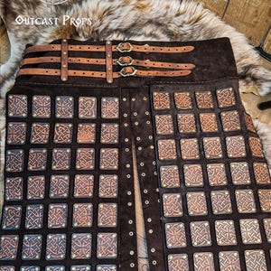 Celtic Viking Fusion Leather Armor Set for LARP, Renaissance Fairs & Fantasy Events - Handcrafted Warrior Costume