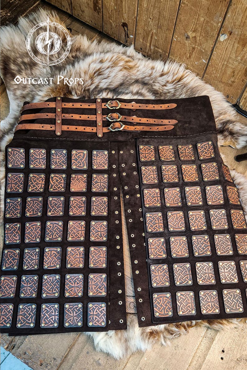 Celtic Viking Fusion Leather Armor Set for LARP, Renaissance Fairs & Fantasy Events - Handcrafted Warrior Costume