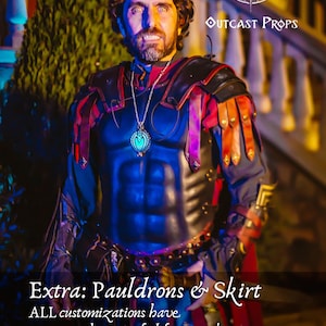 Authentic Roman Gladiator Leather Cuirass - Medieval LARP Armor for Spartacus Cosplay & Fantasy Reenactments