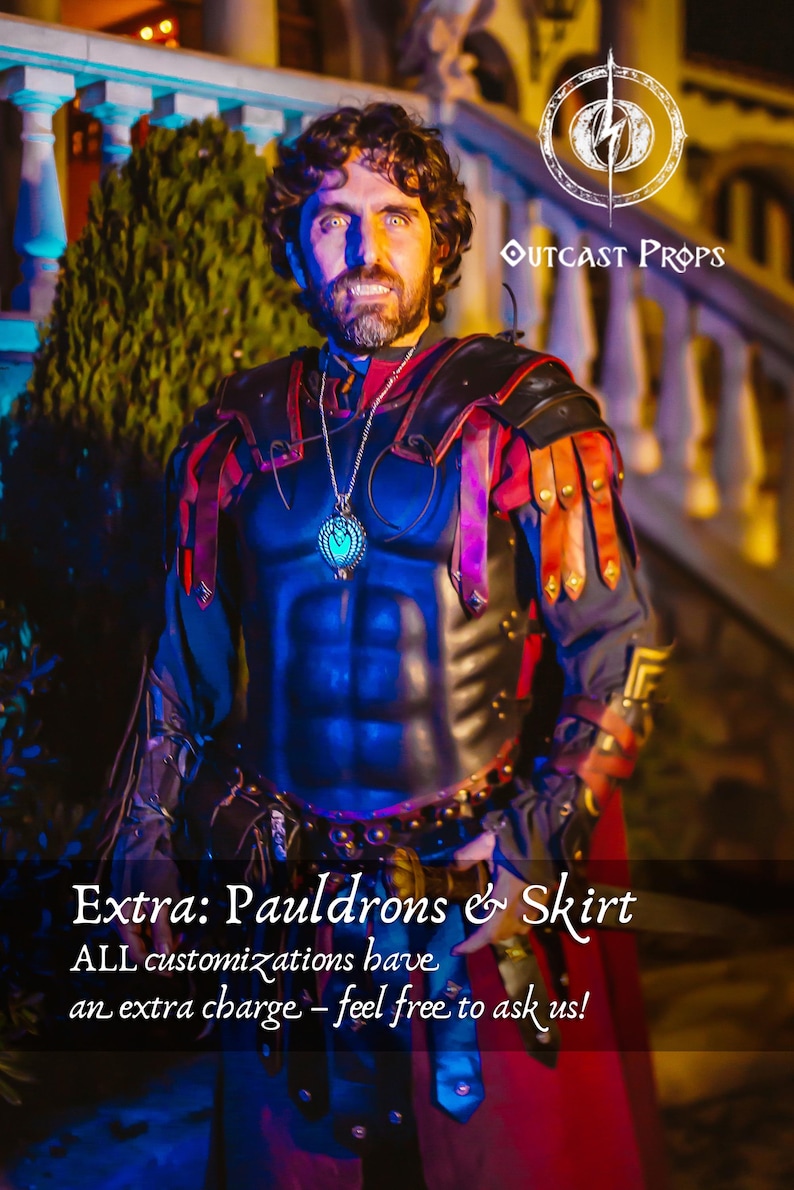 Authentic Roman Gladiator Leather Cuirass - Medieval LARP Armor for Spartacus Cosplay & Fantasy Reenactments