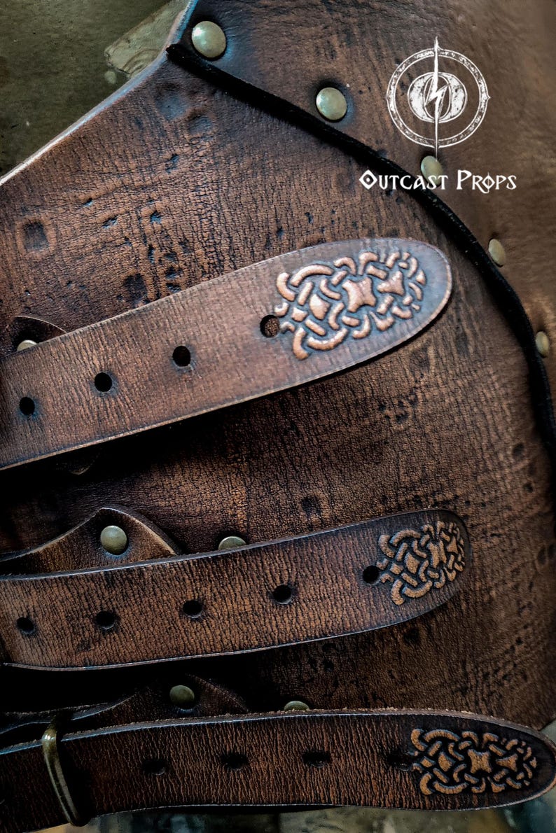 Celtic Viking Fusion Leather Armor Set for LARP, Renaissance Fairs & Fantasy Events - Handcrafted Warrior Costume