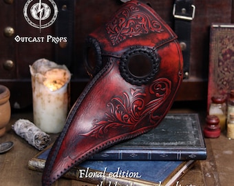 ペスト医師のレザーマスク 中世LARPコスプレ スチームパンク ゴシック