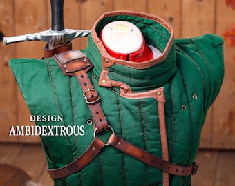 Leather Back Sword Scabbard LARP Sword Harness Cosplay Sword Holder Medieval Back Sheath Fantasy Warrior Gear Renaissance Faire Costume
