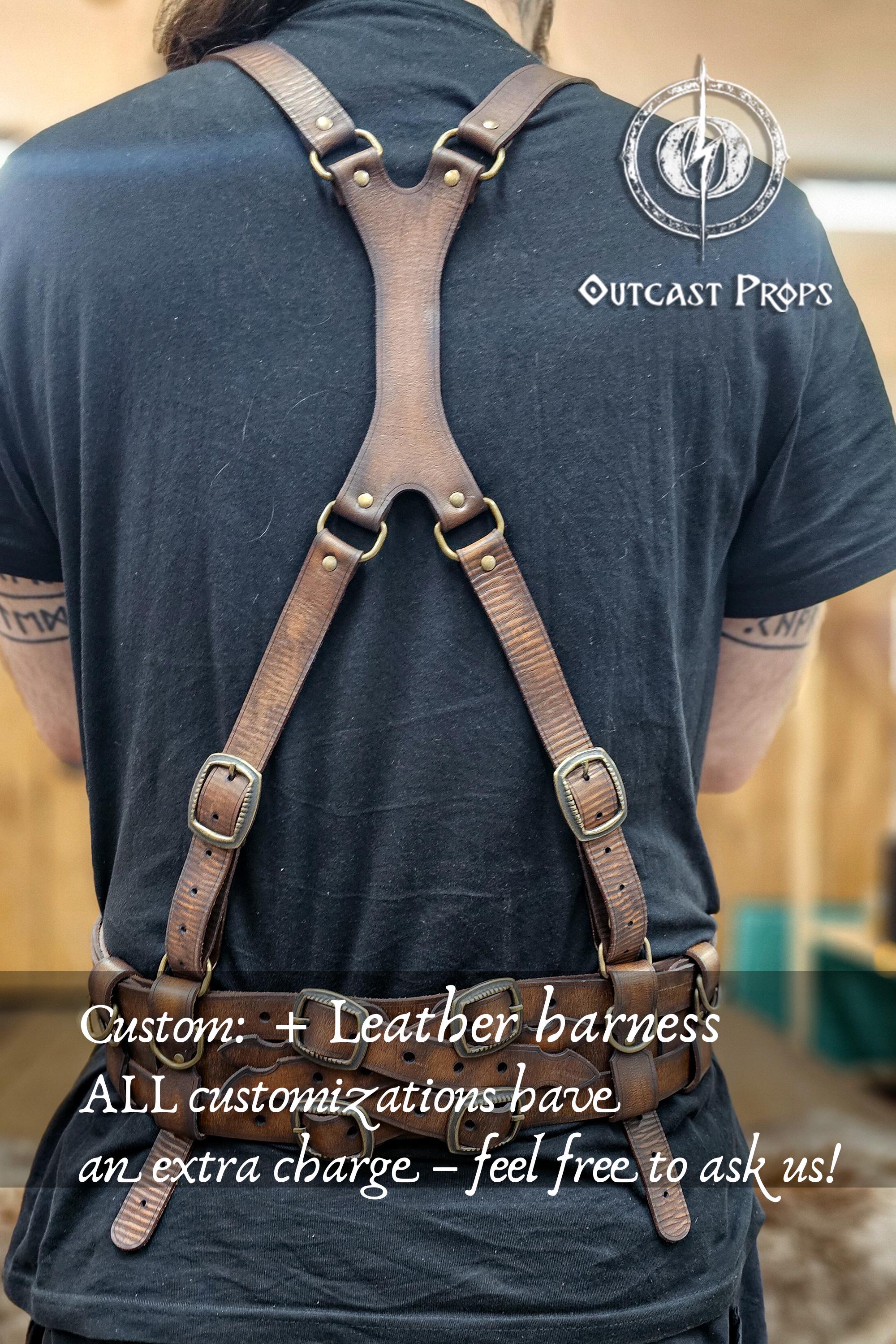 LARP用冒険者レザーベルト、海賊ベルト、錬金術師ベルト、中世ベルト