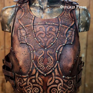 Celtic Viking Fusion Leather Armor Set for LARP, Renaissance Fairs & Fantasy Events - Handcrafted Warrior Costume