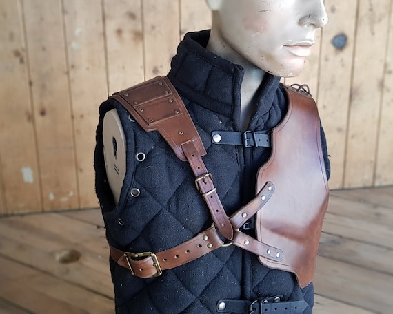 バーバリアンレザーアーマーセット LARPアーマー バイキング