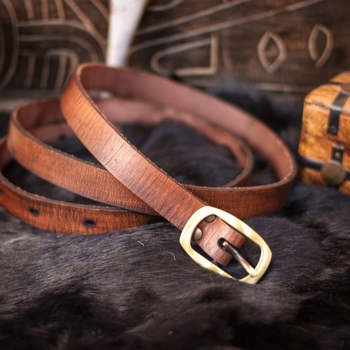 Women - Accessories - Belts - Handmade - 100% full grain leather wolksprong Womens Belts for Jeans 1.1 main image 3