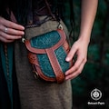Handcrafted Celtic Medieval Fantasy Leather Belt Pouch   Renaissance Fair LARP Viking Accessory product logo