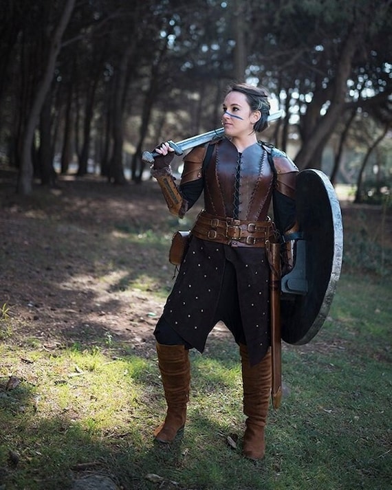 Shieldmaiden Viking Armor Leather Essential Multi-purpose - Etsy Canada