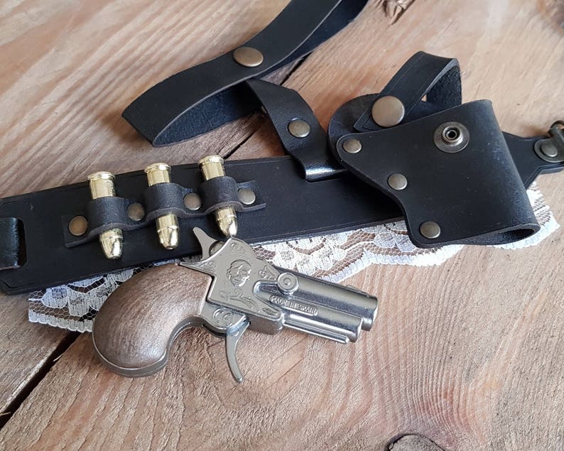 Steampunk Derringer Garter Holster With Derringer Toy Pistol Etsy