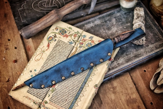 Magic Wand Leather Holster Riveted & Aged Perfect Sheath for