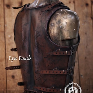 Authentic Roman Gladiator Leather Cuirass - Medieval LARP Armor for Spartacus Cosplay & Fantasy Reenactments