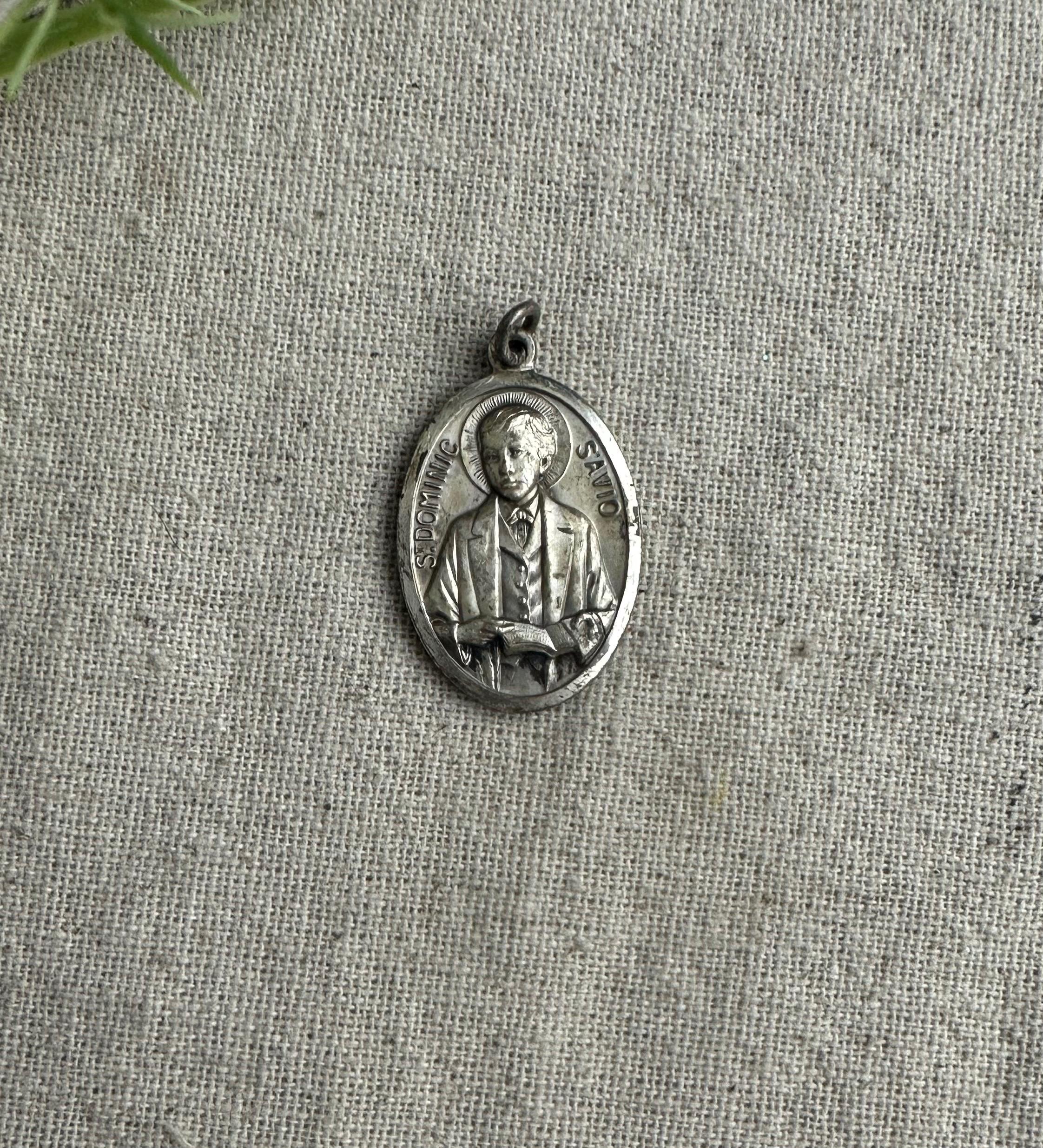 Vintage Saint Dominic Savio Club Medallion, 1 3/8