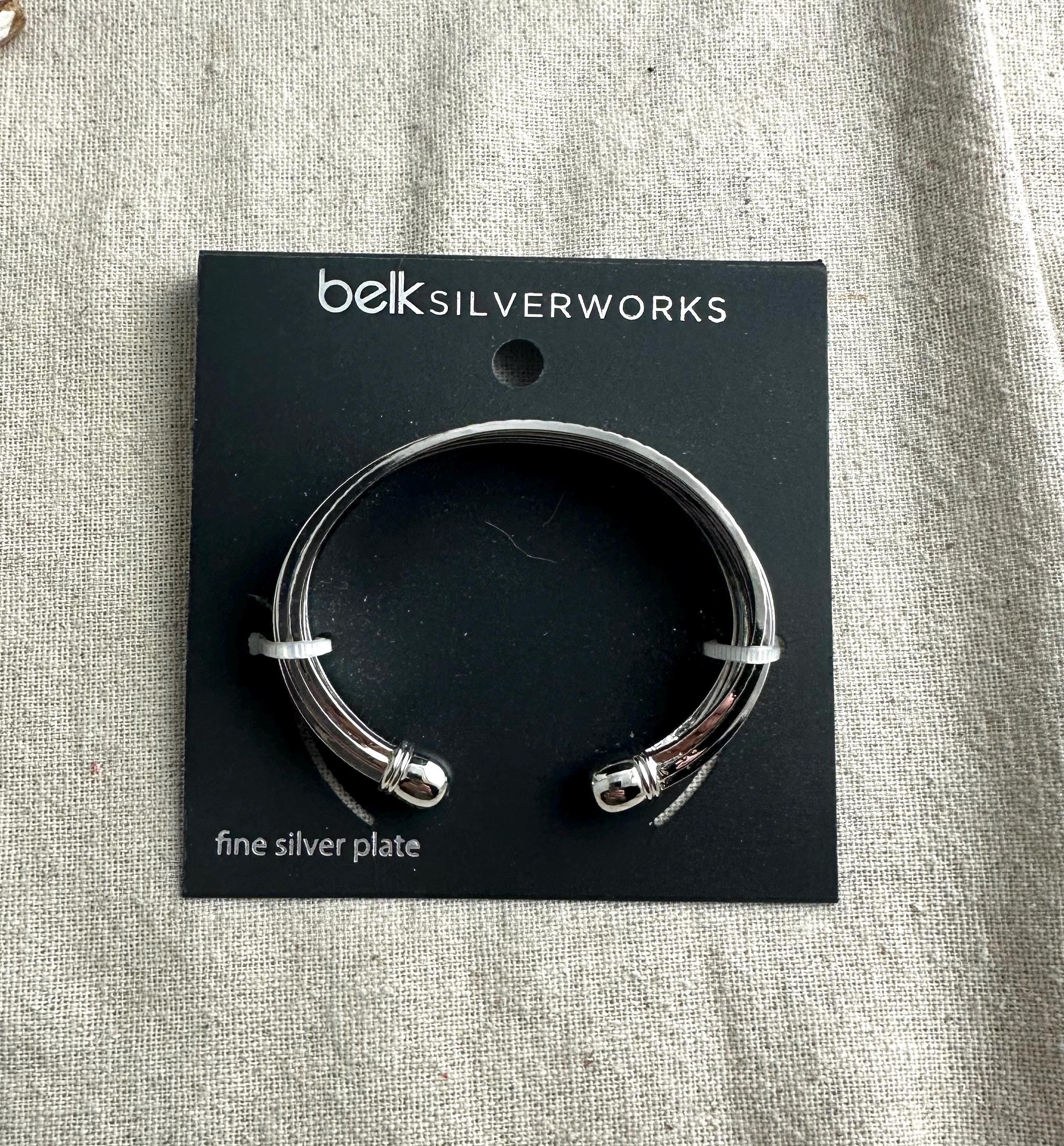 Belk Silverworks Cuff Bracelet, Silver Plated, 1/4