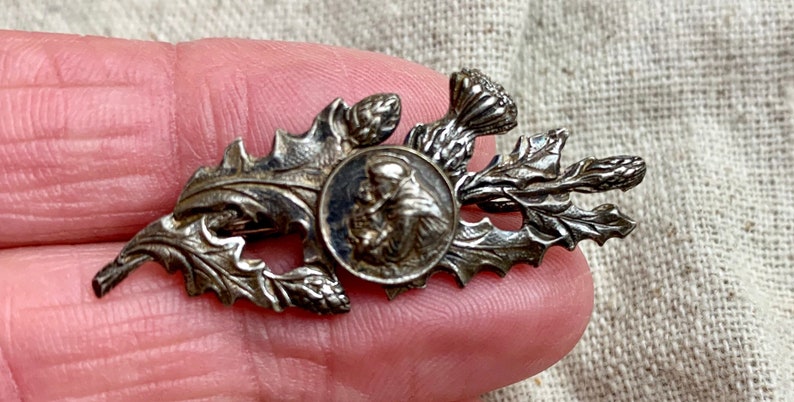 1 58 x 58 Antique Religious Pin Belgium Saint Anthony