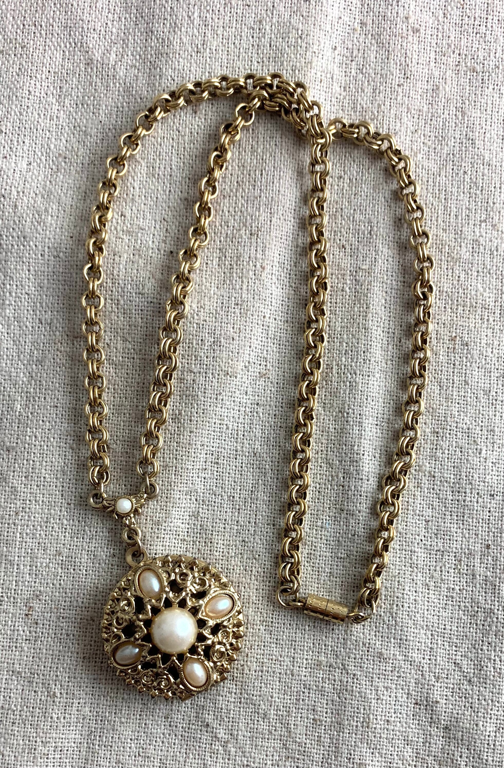 The 1928 Jewelry Company Photo Locket Necklace 20 long Etsy